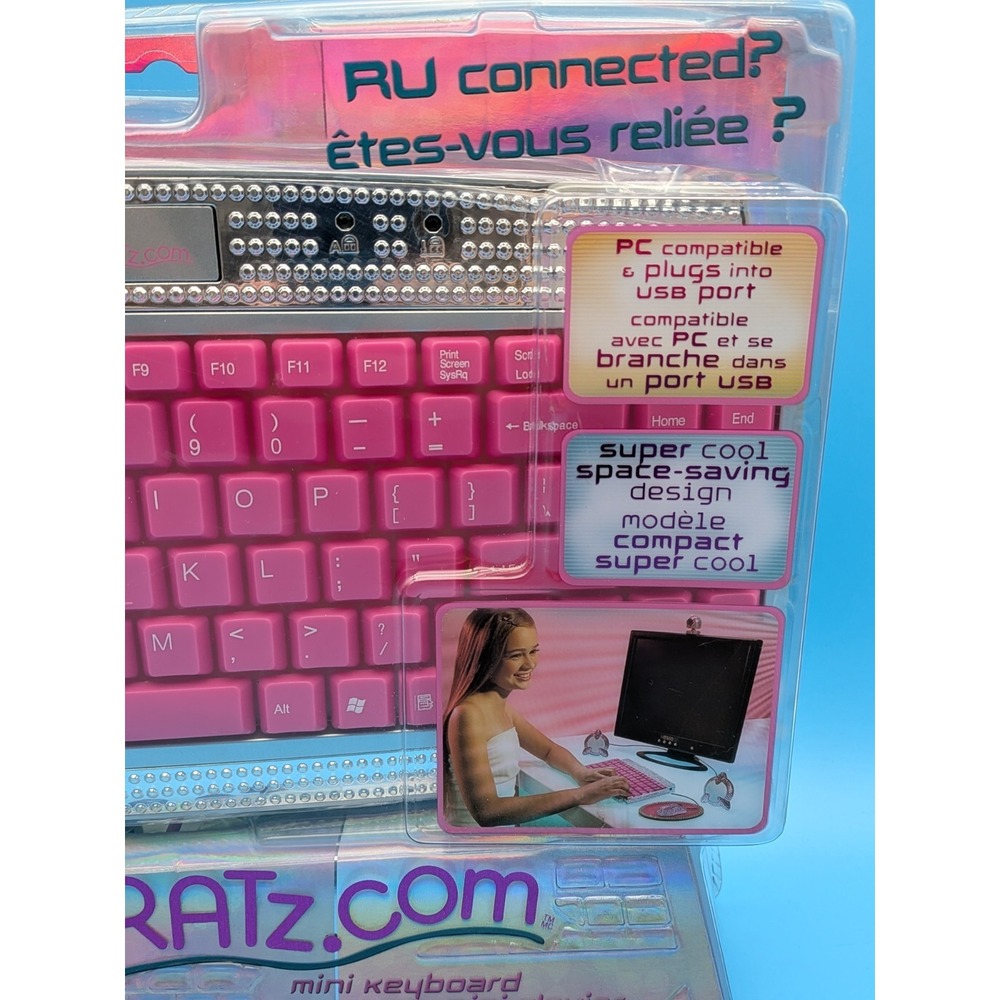 Bratz Be-Brazt.com Mini Keyboard Pink PC - Picture 2 of 7